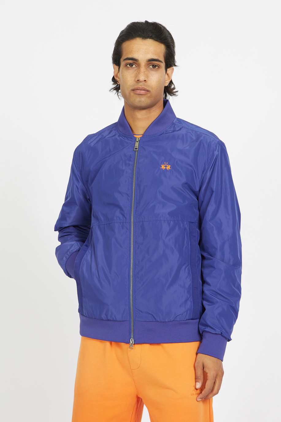 Men's regular fit zip up long sleeve jacket - Veit - Essential | La Martina - Official Online Shop