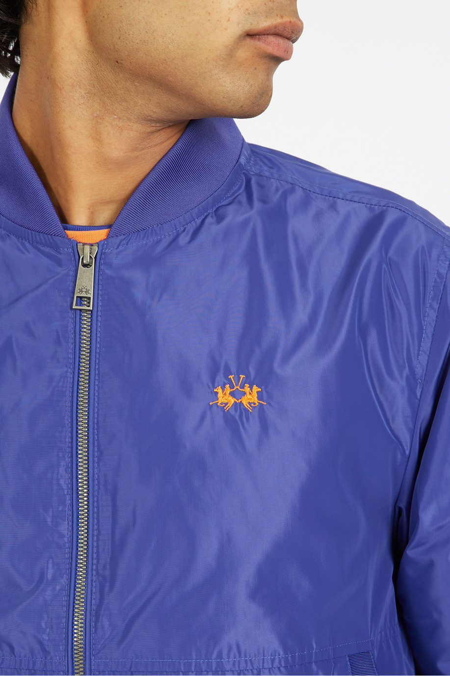 Men's regular fit zip up long sleeve jacket - Veit - Essential | La Martina - Official Online Shop