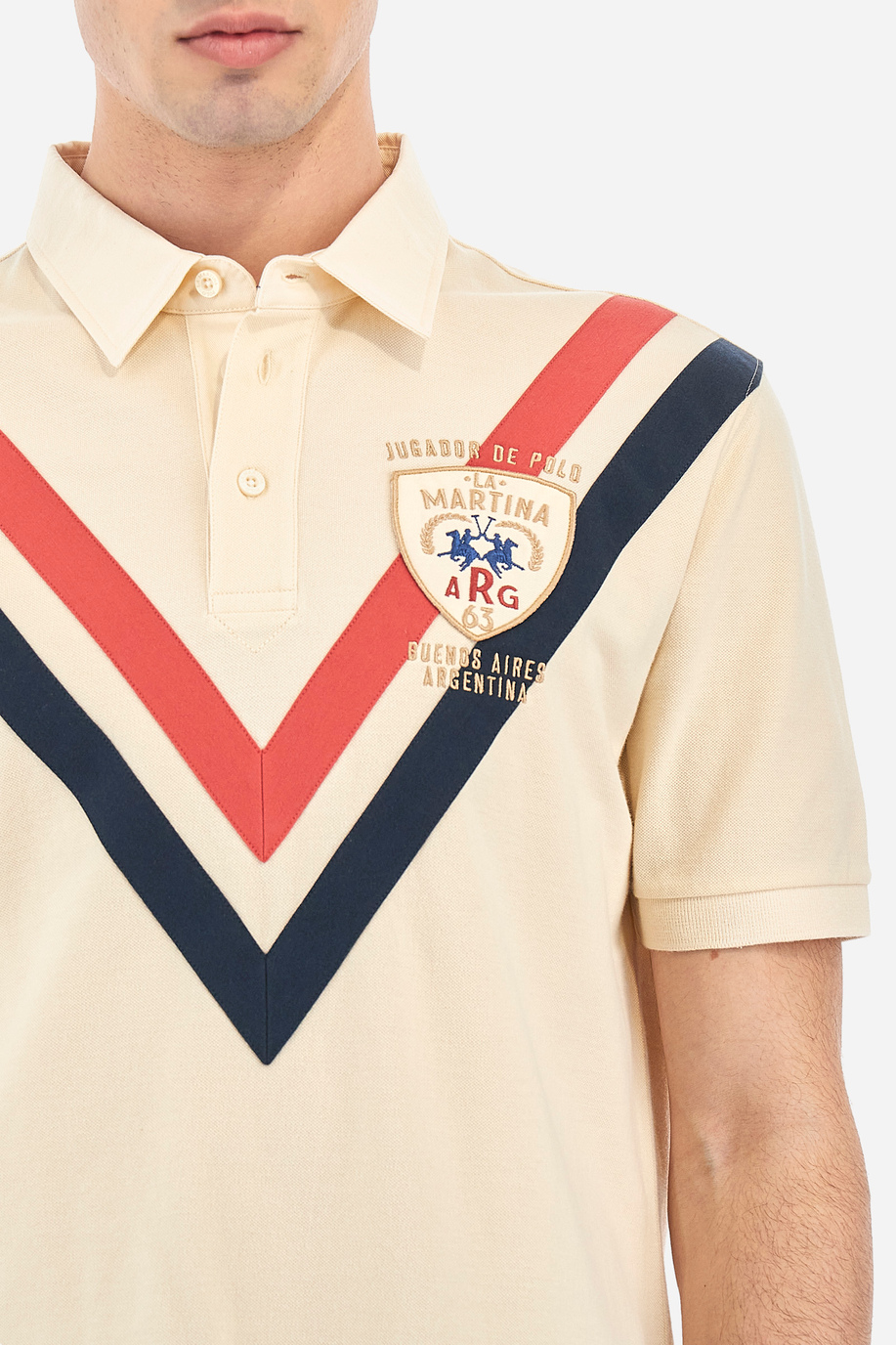 Regular fit 100% cotton short-sleeved polo shirt for men - Valoree - Leyendas del Polo | La Martina - Official Online Shop
