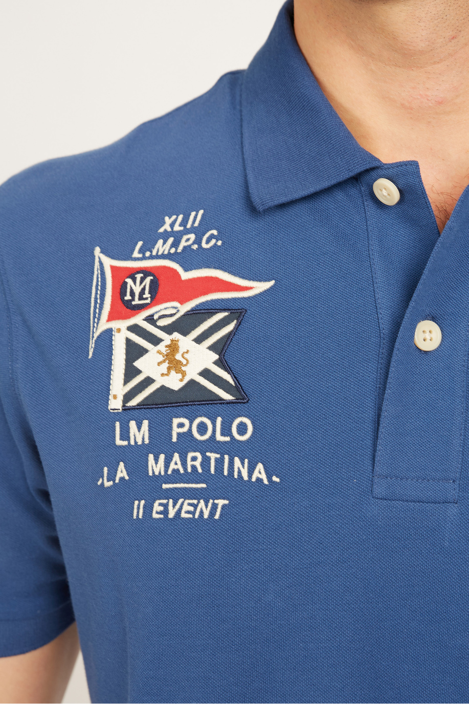 Herren-Kurzarm-Poloshirt aus Stretch-Baumwolle mit normaler Passform - Valther - Herren | La Martina - Official Online Shop