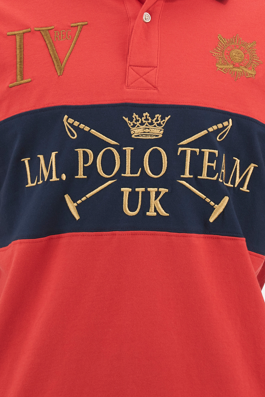 Men's short-sleeved over-fit cotton blend polo shirt - Vince - Guards - England | La Martina - Official Online Shop