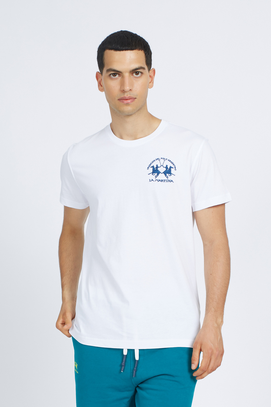 T-shirt homme 100% coton coupe regular à manches courtes - Vernie - -50% | step 3 | us | La Martina - Official Online Shop