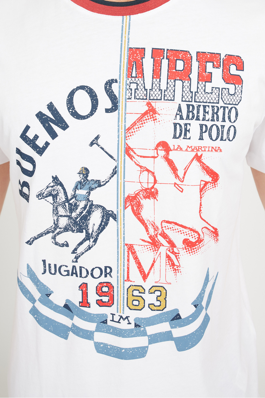 Herren-T-Shirt aus 100 % Baumwolle mit normaler Passform und kurzen Ärmeln - Verrell - Leyendas del Polo | La Martina - Official Online Shop