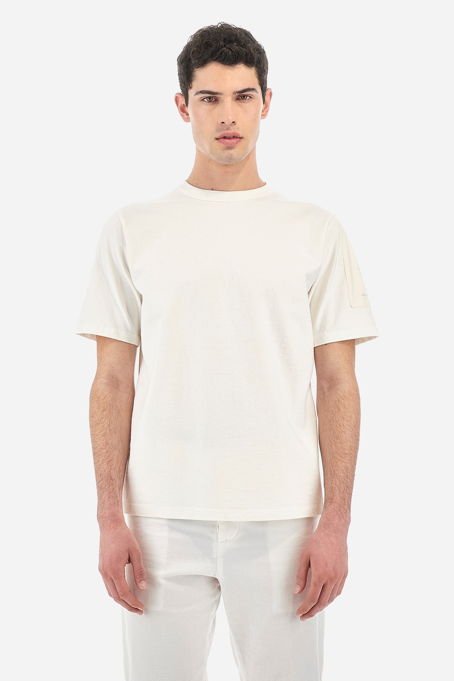 Men's 100% cotton regular fit short-sleeved T-shirt - Valla - Gerard Loft X La Martina | La Martina - Official Online Shop