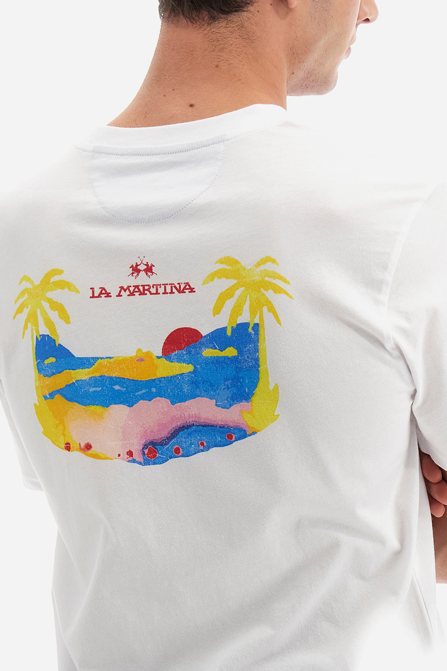 T-shirt da uomo a maniche corte 100% cotone over fit- Veryl - T-shirt | La Martina - Official Online Shop