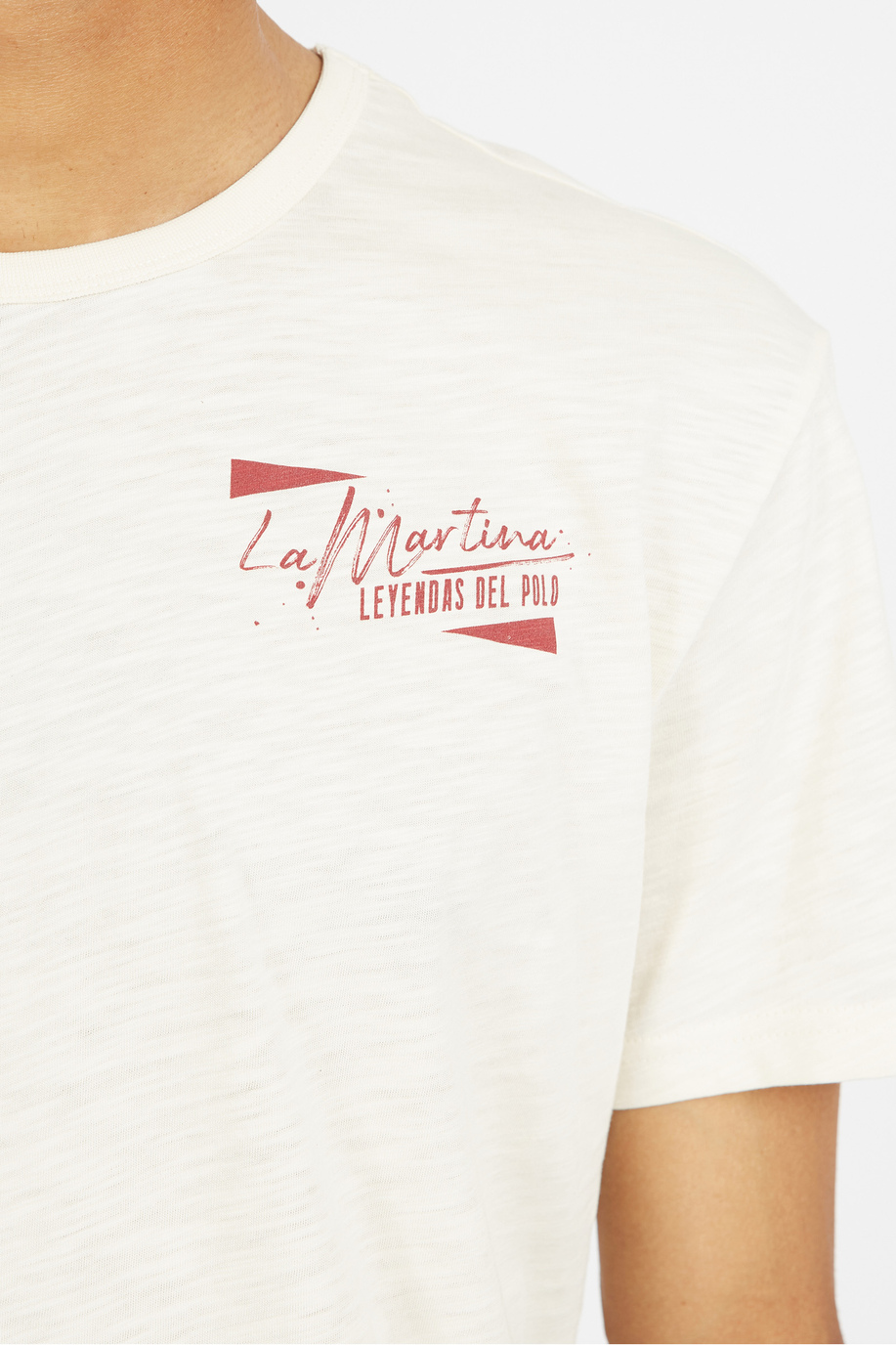 T-shirt da uomo a maniche corte 100% cotone regular fit- Vibeke - T-shirt | La Martina - Official Online Shop