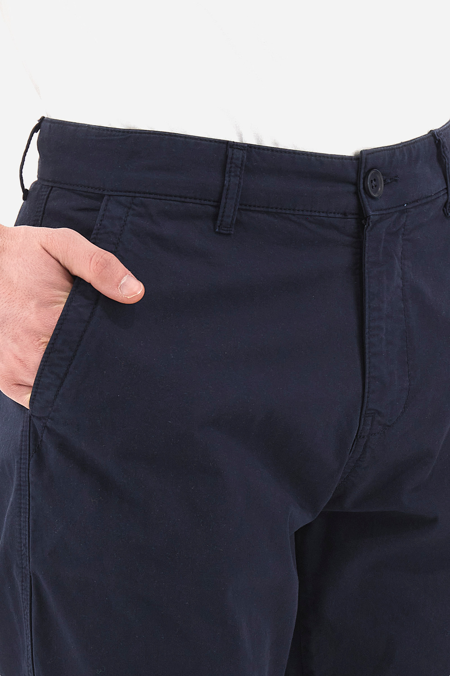 Regular fit 100% cotton men's trousers - Vardice - Trousers | La Martina - Official Online Shop