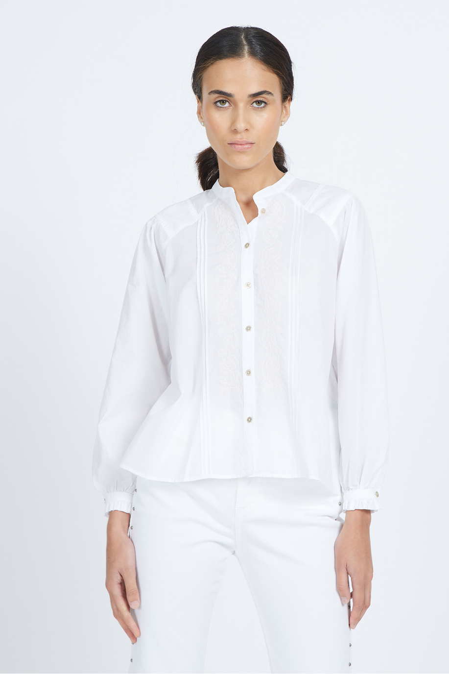 Damen-Hemd mit normaler Passform- Varinka - Kleidung | La Martina - Official Online Shop