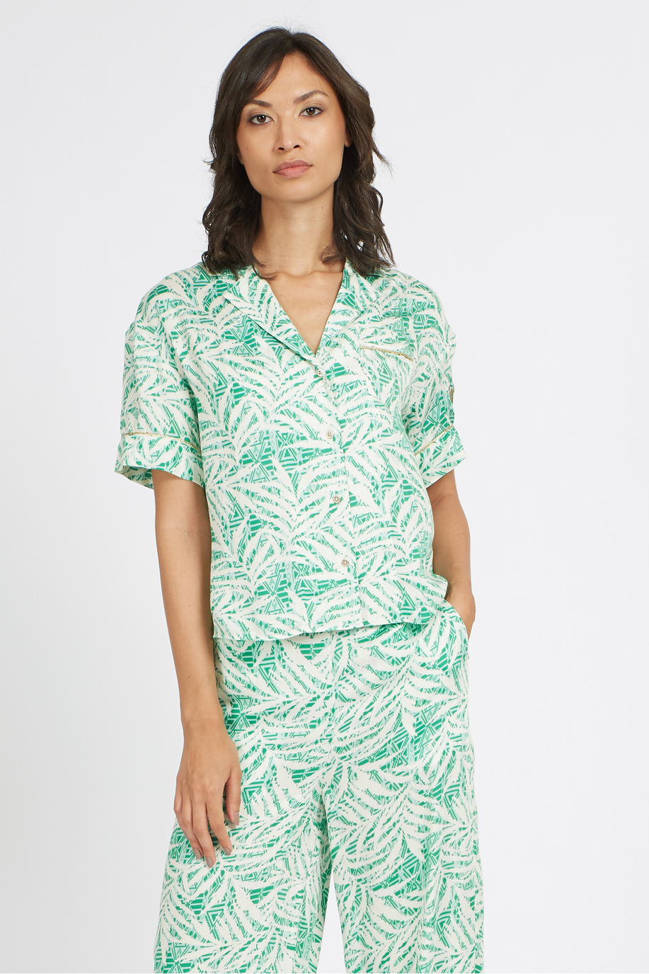 Women's regular fit shirt with print - Vondra | La Martina - Official Online Shop