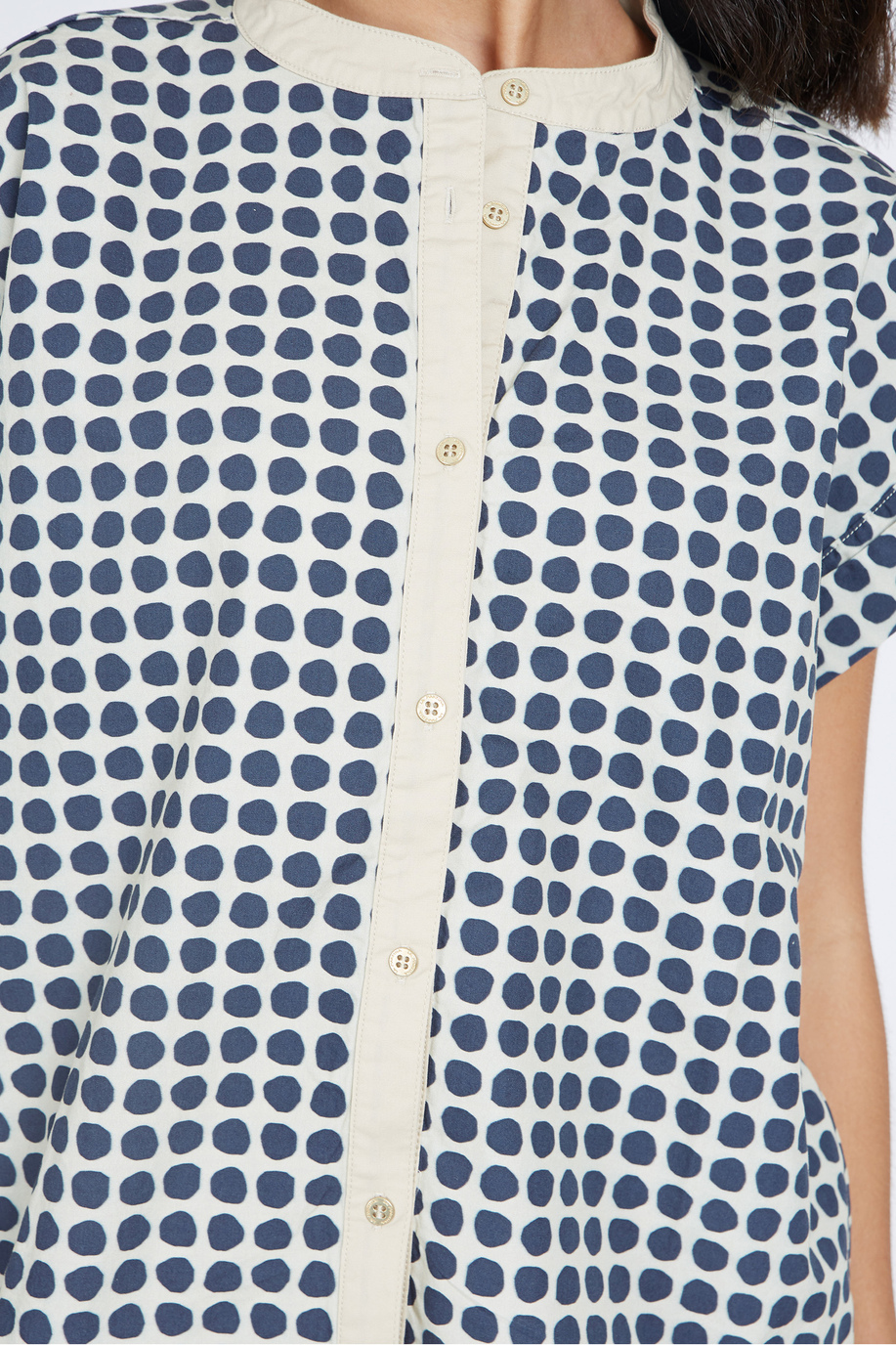 Damen-Hemd mit Punkten und normaler Passform- Vanda - Hemden | La Martina - Official Online Shop