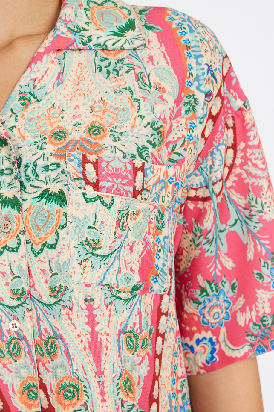 Chemise femme à motif, coupe classique - Vanetta - FEMME | La Martina - Official Online Shop