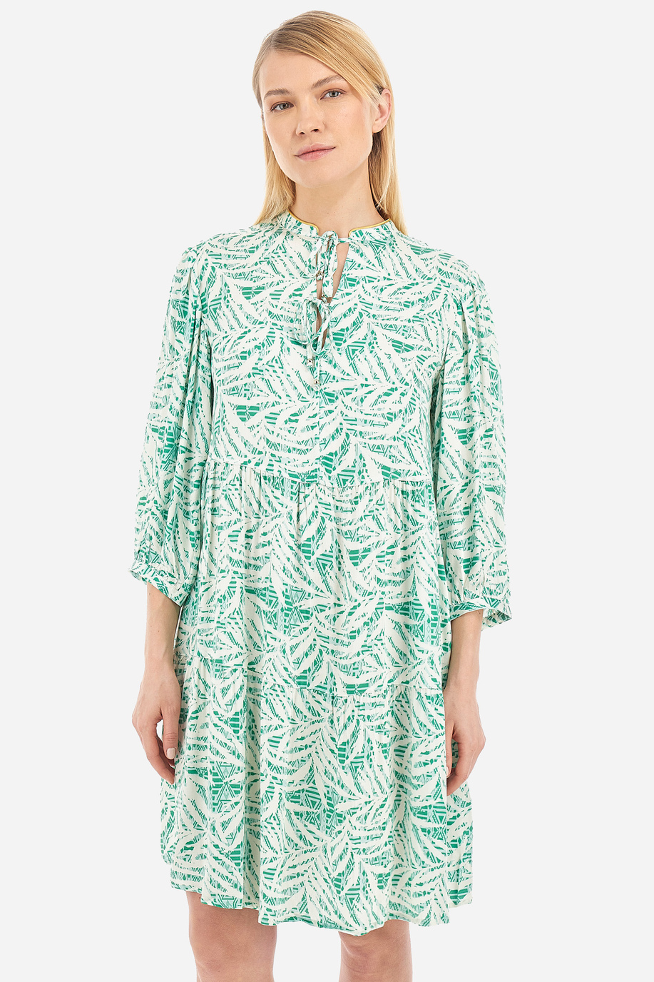 Damen-Kleid aus Viskose mit 3/4-Arm- Vale - Kleider | La Martina - Official Online Shop
