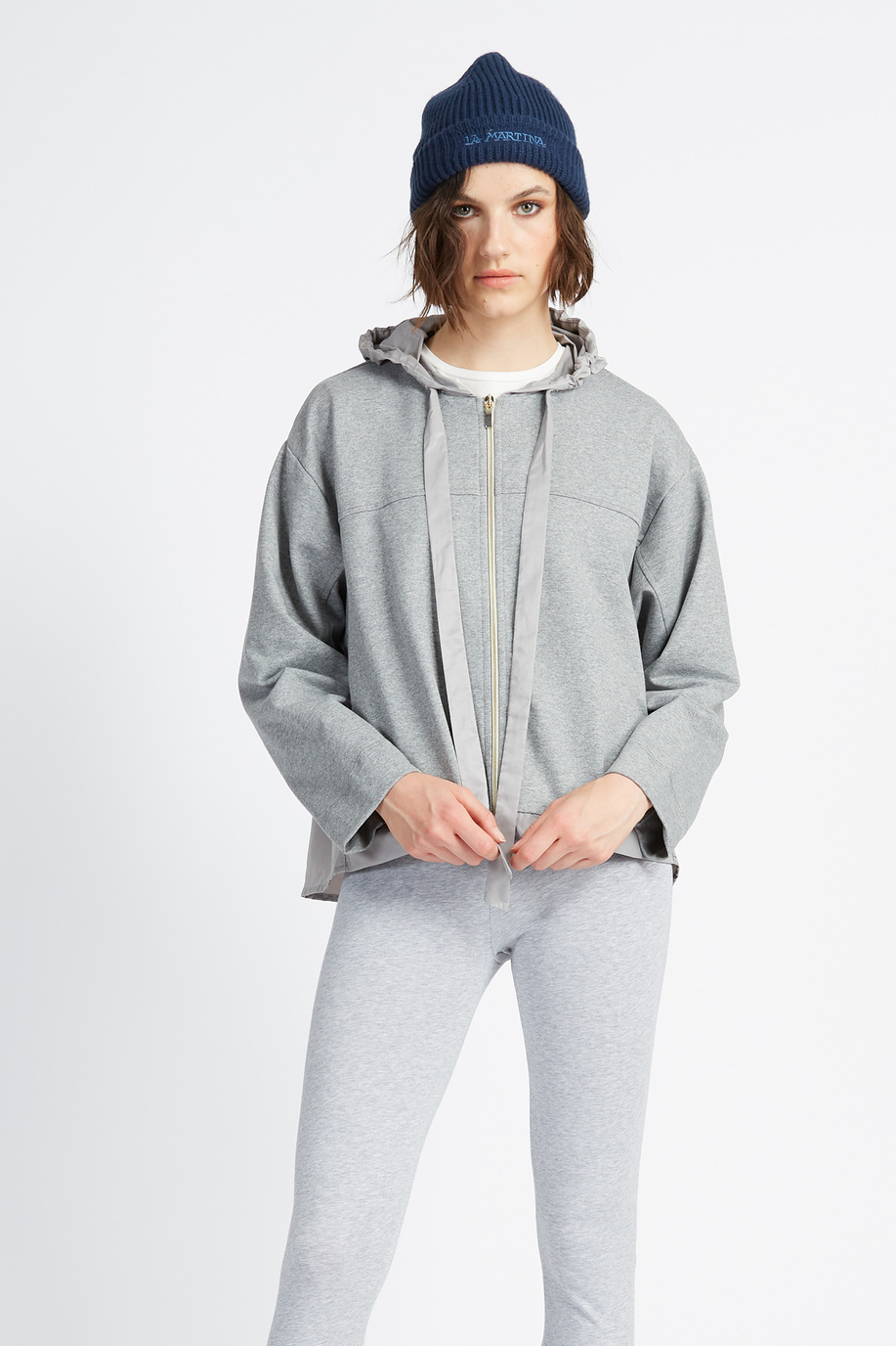 Sweat femme avec zip intégral et capuche Spring Weekend - Vimal - Sweat-shirts | La Martina - Official Online Shop
