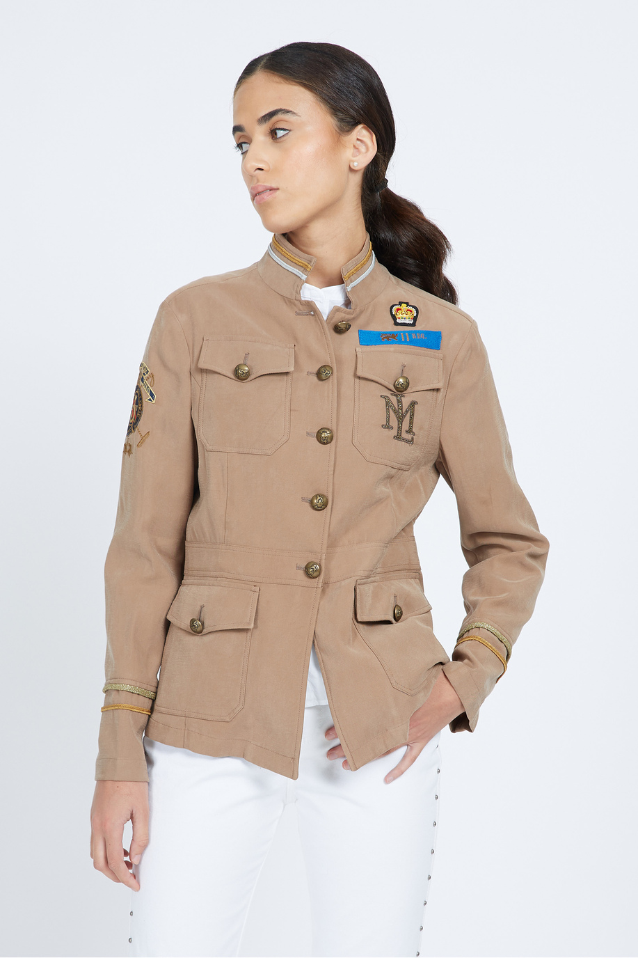 Women's regular fit viscose jacket - Valery - Jackets | La Martina - Official Online Shop