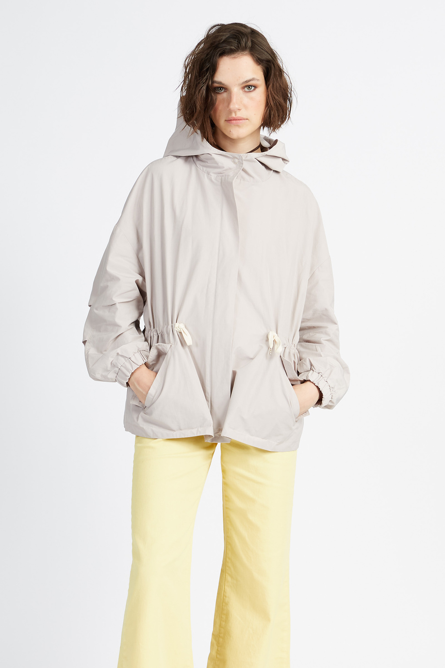 Solid color women's capsule Spring Weekend trench jacket with pockets - Vandani - Preview | La Martina - Official Online Shop