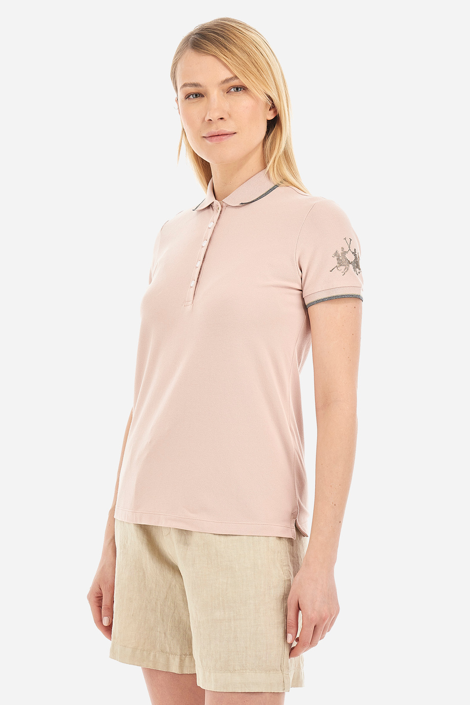 Women's regular fit cotton polo shirt - Vinia | La Martina - Official Online Shop