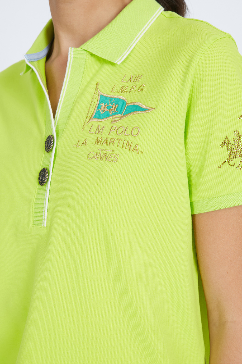 Damen-Poloshirt aus Baumwolle mit normaler Passform- Velma - Poloshirts | La Martina - Official Online Shop