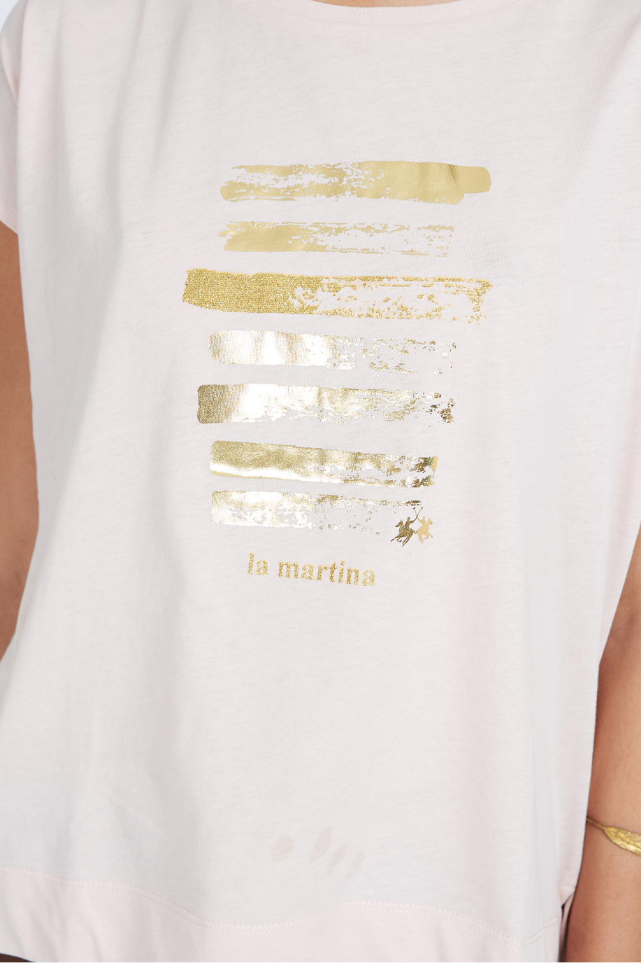 Women's 100% cotton regular fit short-sleeved T-shirt - Vertie - T-shirts | La Martina - Official Online Shop
