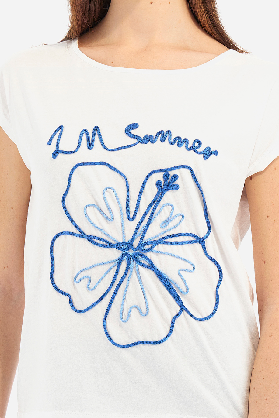 Damen-Kurzarm-T-Shirt aus 100 % Baumwolle- Vicki - T-shirts | La Martina - Official Online Shop