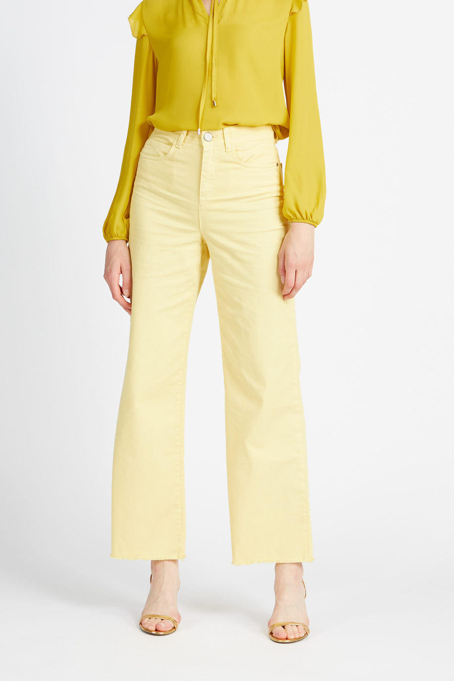 Women's 5-pocket jeans trousers in solid color Spring Weekend - Villard - Preview | La Martina - Official Online Shop