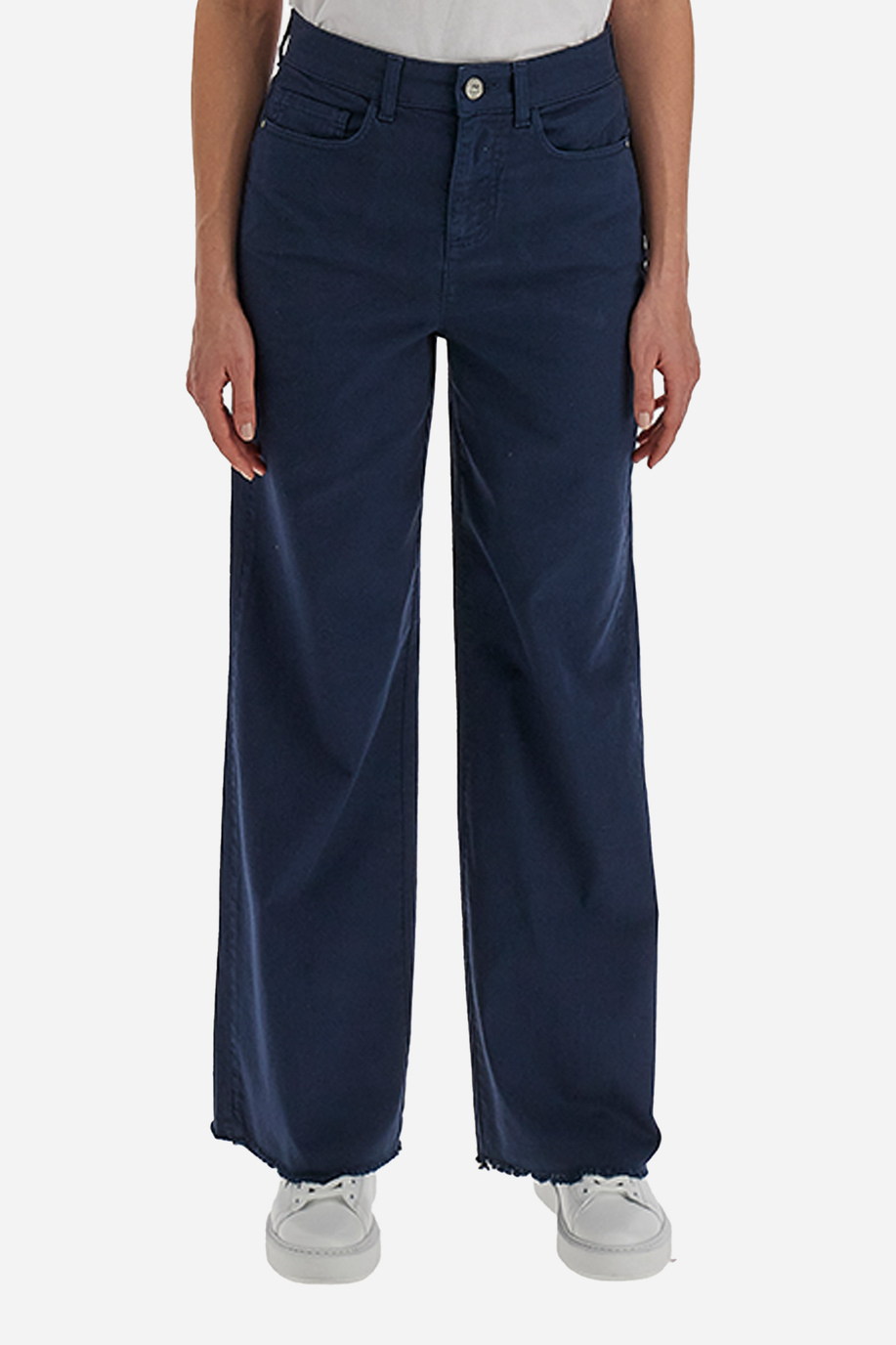 Women's 5-pocket jeans trousers in solid color Spring Weekend - Villard - Our favourites for her | La Martina - Official Online Shop