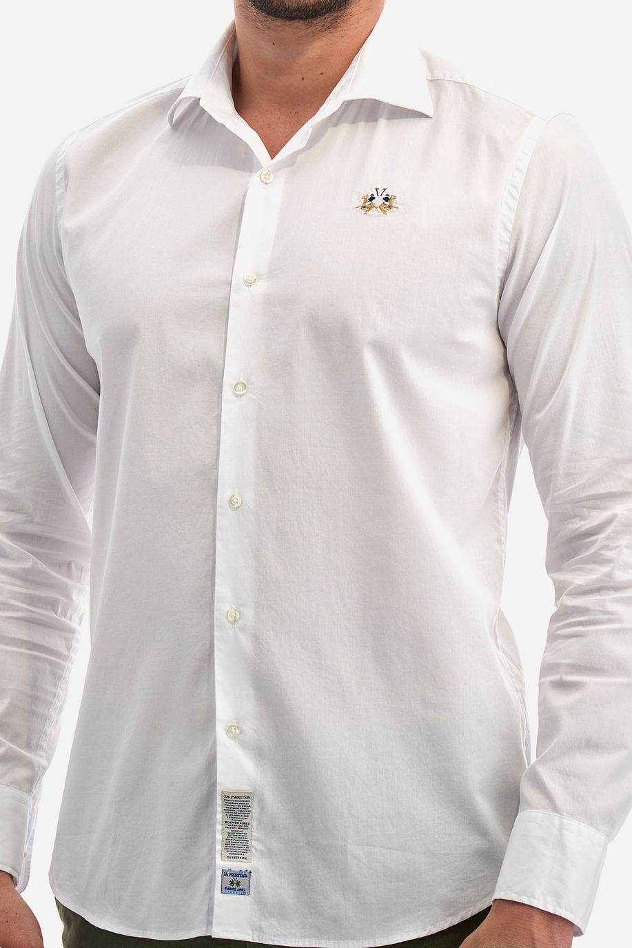 Men’s slim fit shirt small logo - Innocent - Party season for him | La Martina - Official Online Shop