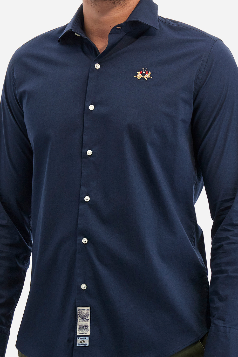 Chemise homme coupe slim petit logo - Innocent - Shirts | La Martina - Official Online Shop