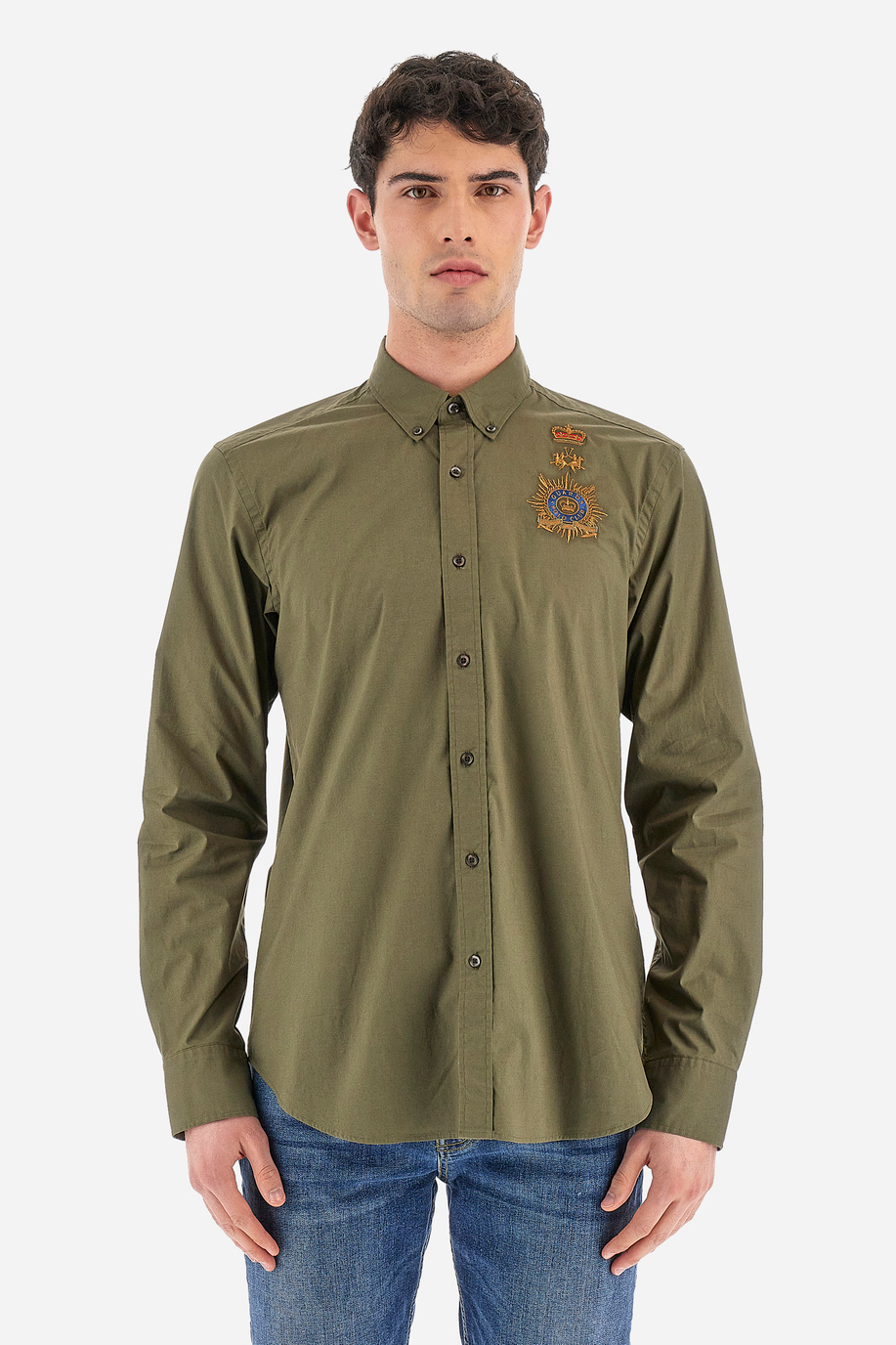 Man shirt in regular fit - Waylen - Guards - England | La Martina - Official Online Shop
