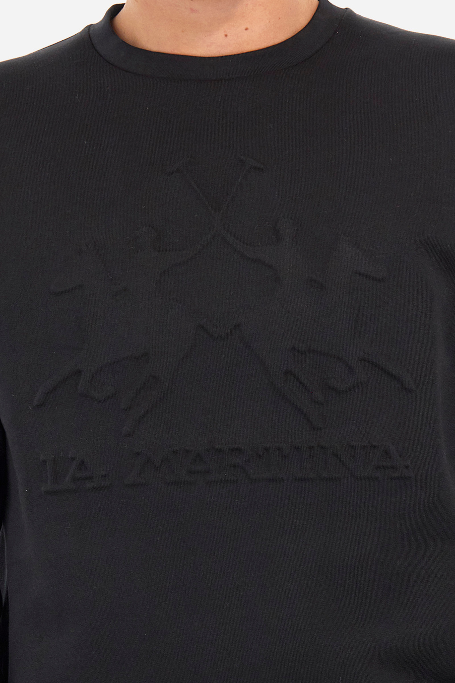 Man regular fit sweatshirt - Quadrilatere - Apparel | La Martina - Official Online Shop