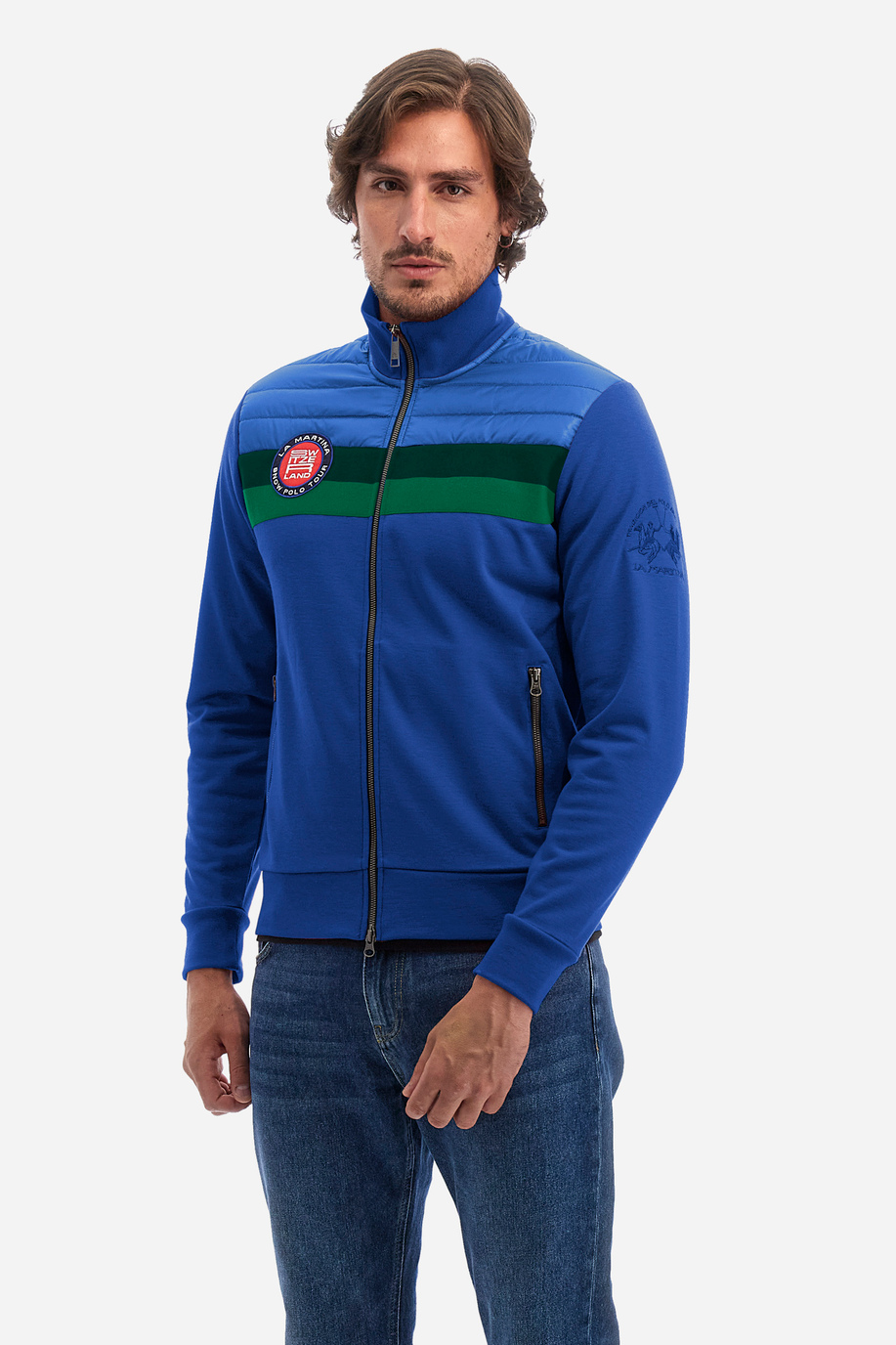 Herren -Sweatshirt regular fit - Wes - Snow Polo | La Martina - Official Online Shop