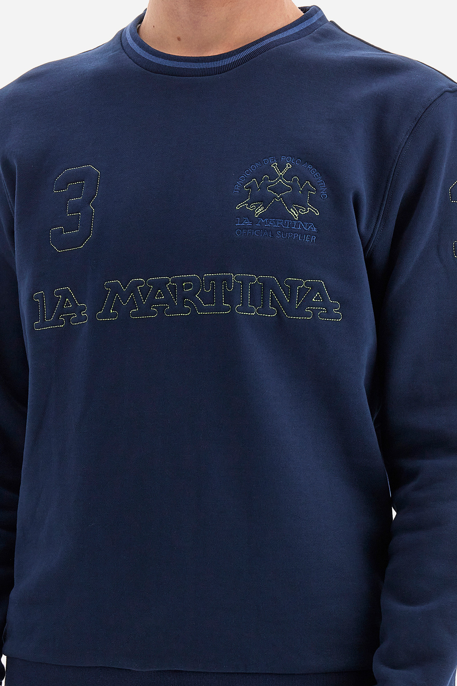 Man regular fit sweatshirt - Wolf - Sweatshirts | La Martina - Official Online Shop