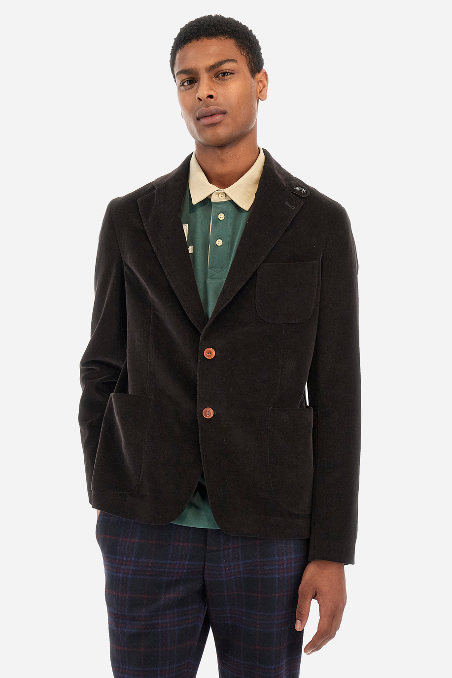 Man regular fit jacket - Wharton - Men | La Martina - Official Online Shop