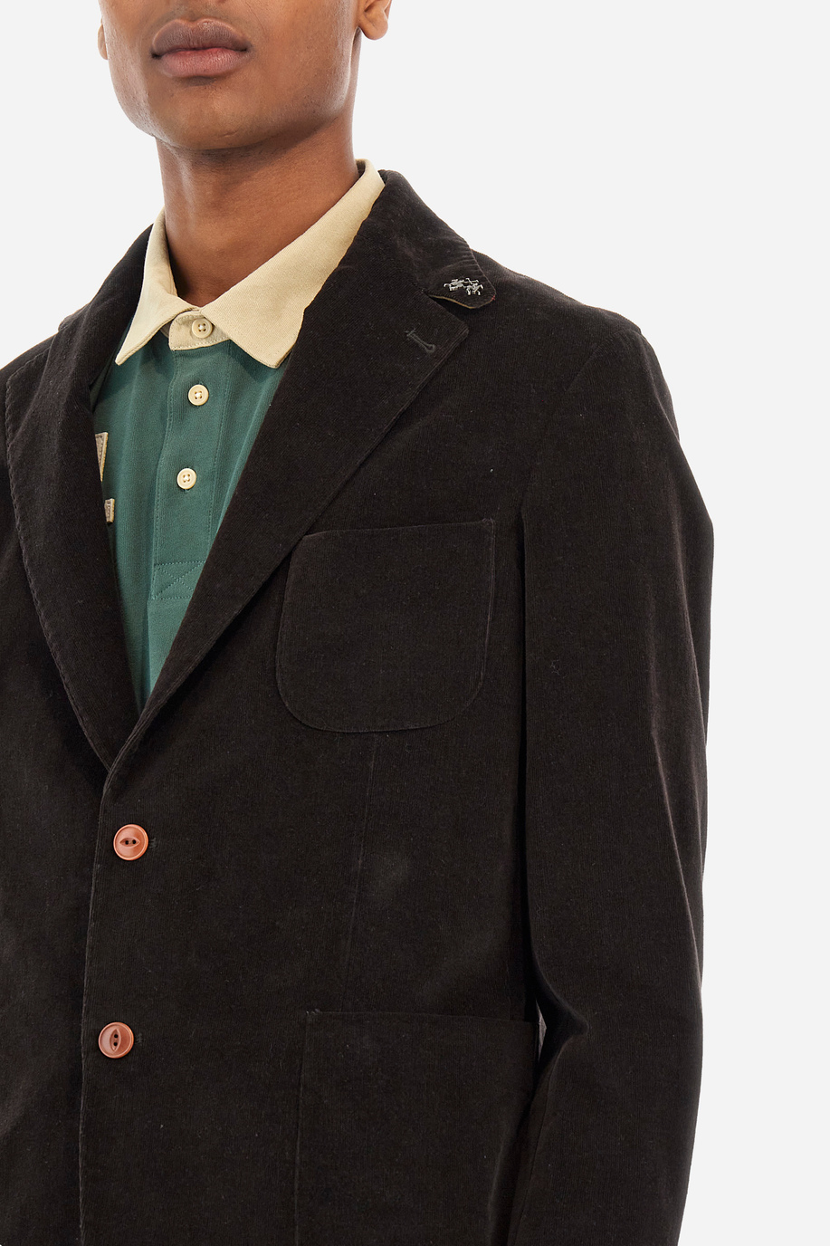 Man regular fit jacket - Wharton - Men | La Martina - Official Online Shop
