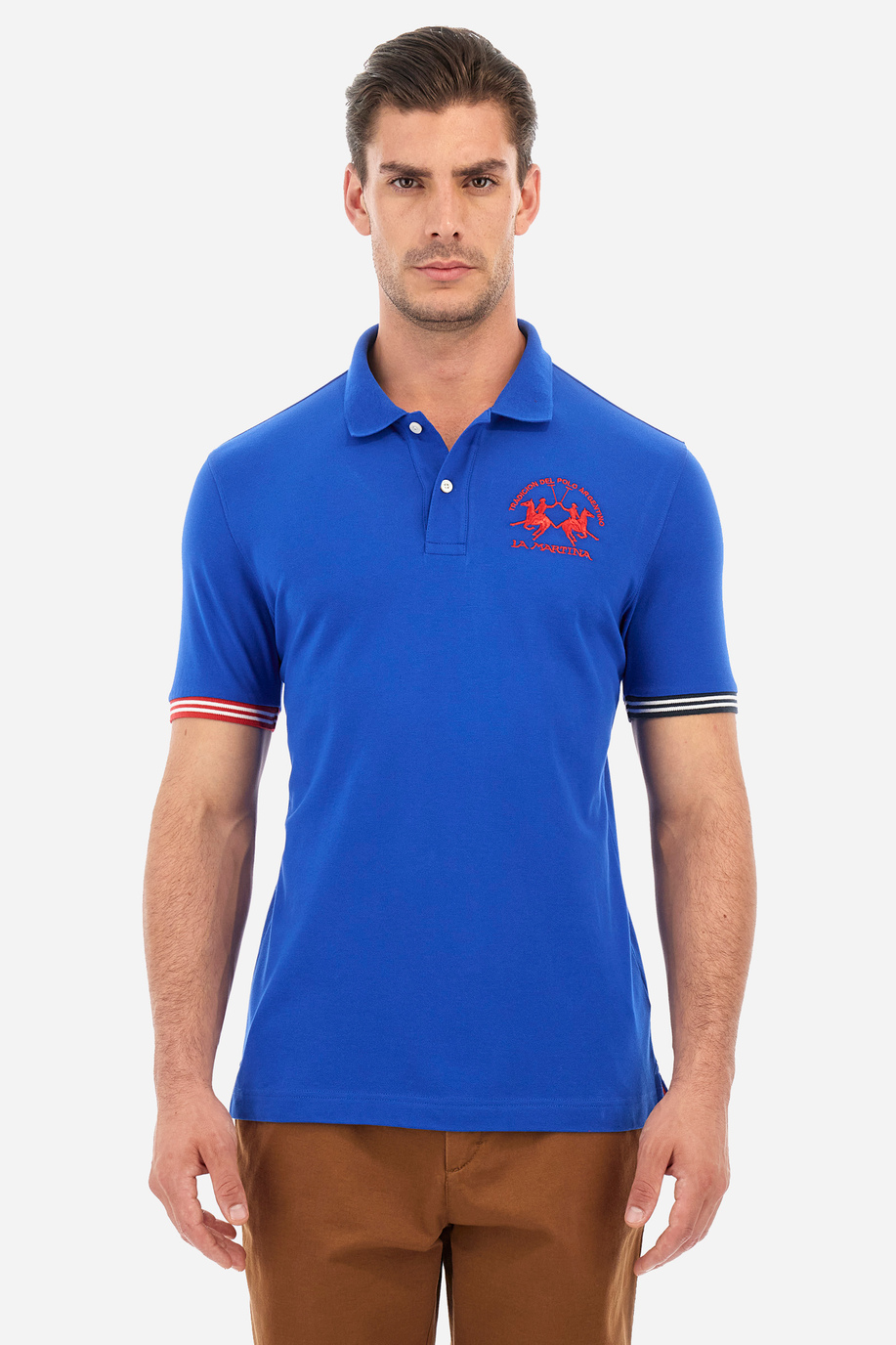 Herren-Poloshirt Regular Fit - Waddell - Kurzarm | La Martina - Official Online Shop