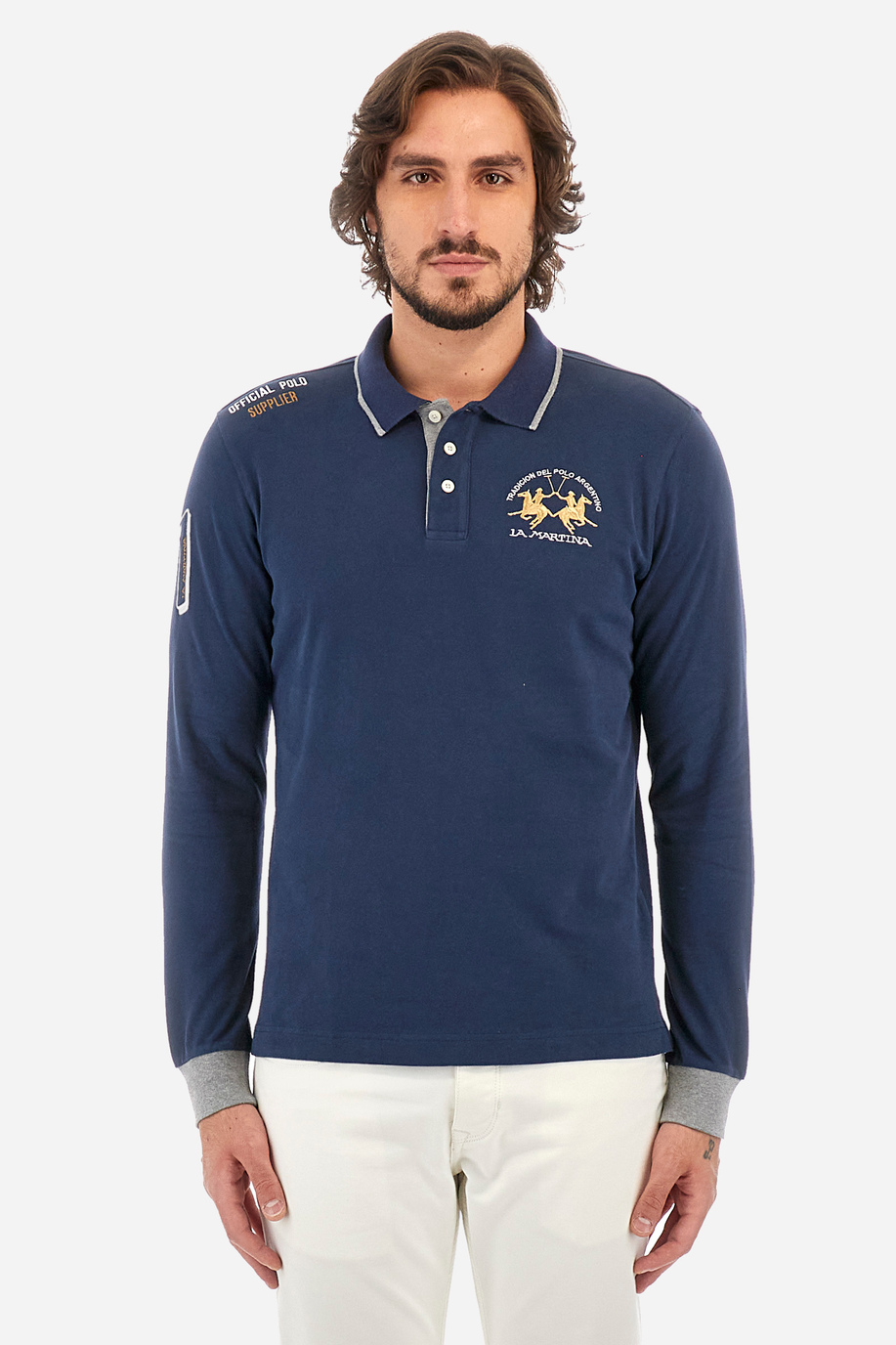 Man polo shirt in regular fit - Wolfe - Classic Basics | La Martina - Official Online Shop