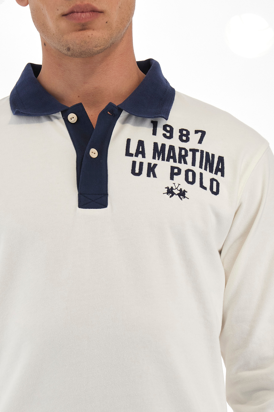 Men's comfort-fit polo shirt - Wilbert - Preview  | La Martina - Official Online Shop