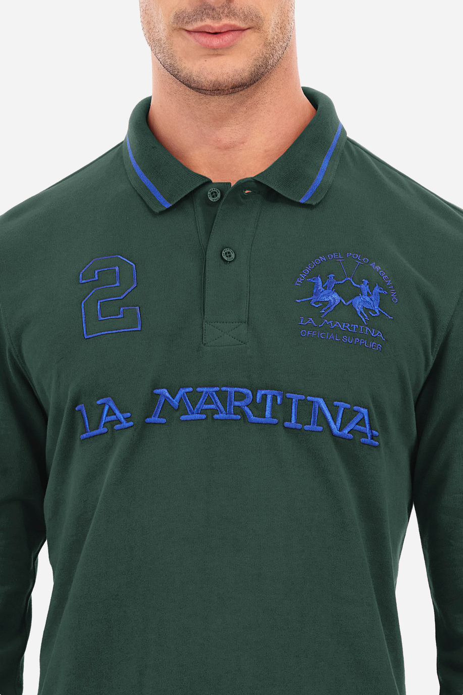Man polo shirt in regular fit - Urbe - Iconos - Numeros  | La Martina - Official Online Shop