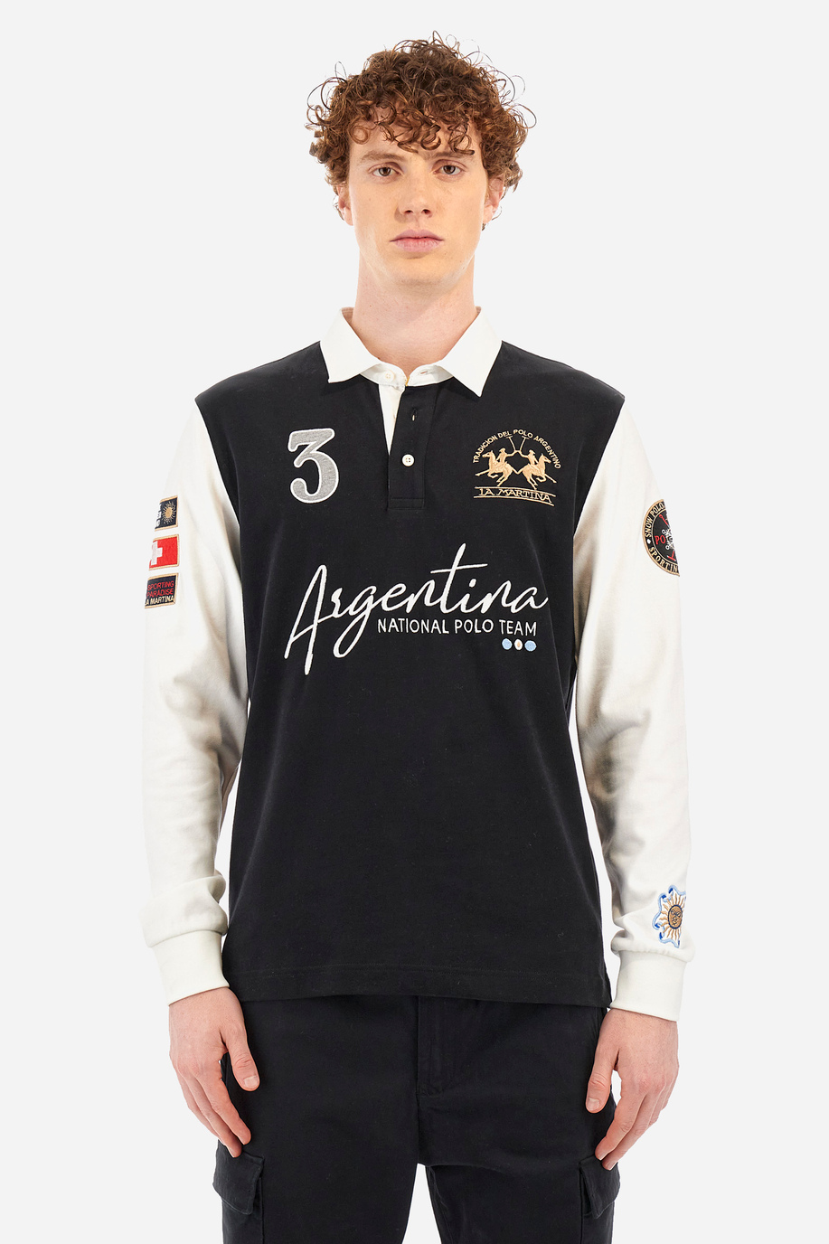Man polo shirt in regular fit - Waite - Preview  | La Martina - Official Online Shop