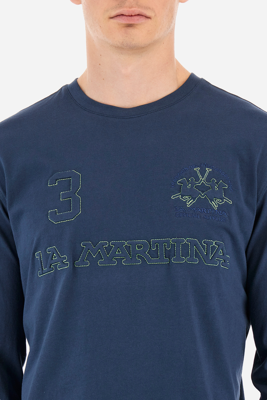 Man T-shirt in regular fit - Wasim - Monogrammed gifts for him | La Martina - Official Online Shop