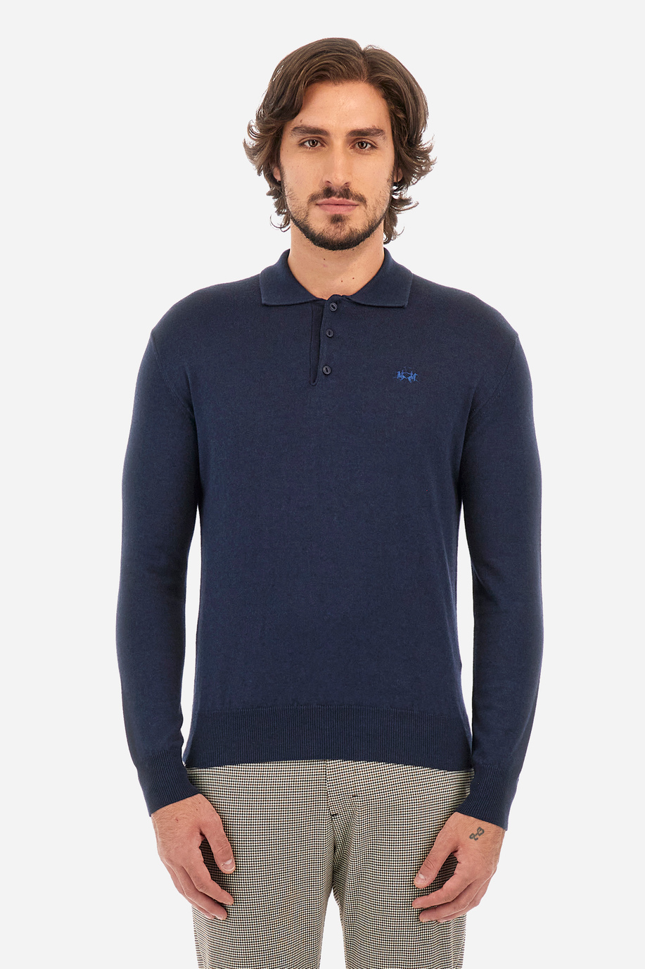 Polo tricot uomo in cotone misto lana - Waits - -50% | step 3 | all | La Martina - Official Online Shop
