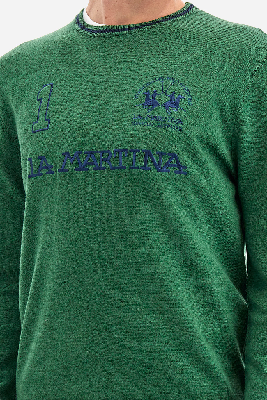 Man shirt in regular fit - Quittances - Iconos - Numeros  | La Martina - Official Online Shop