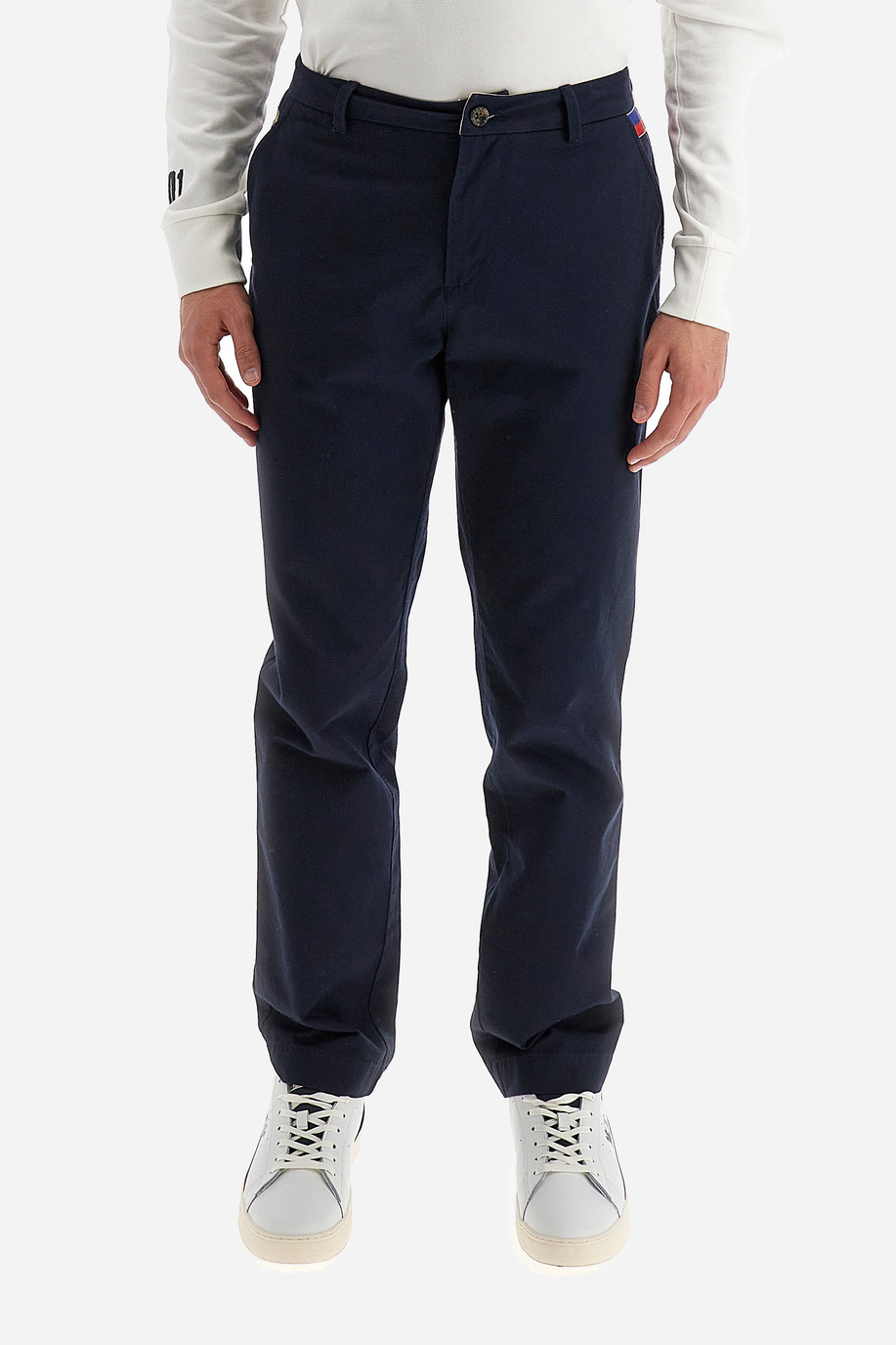 Men's chinos with a regular fit - Wernher - Preview  | La Martina - Official Online Shop