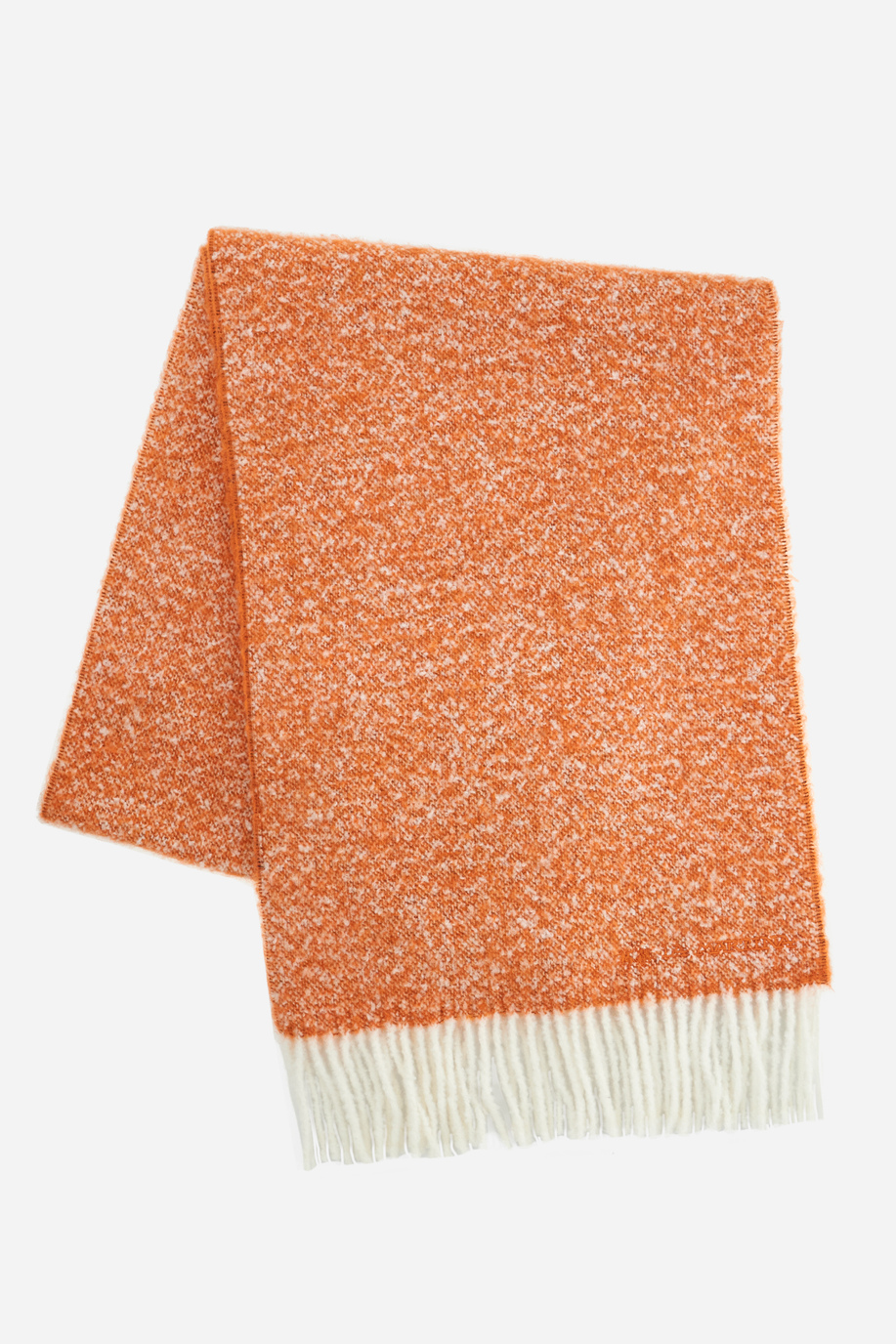 Scarf with fringes in wool blend - Accessories | La Martina - Official Online Shop