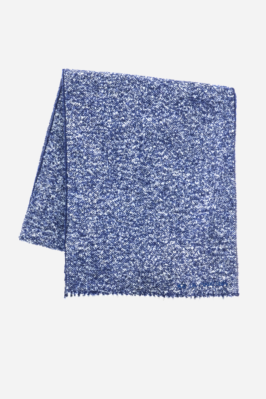 Scarf with fringes in wool blend - Scarves | La Martina - Official Online Shop