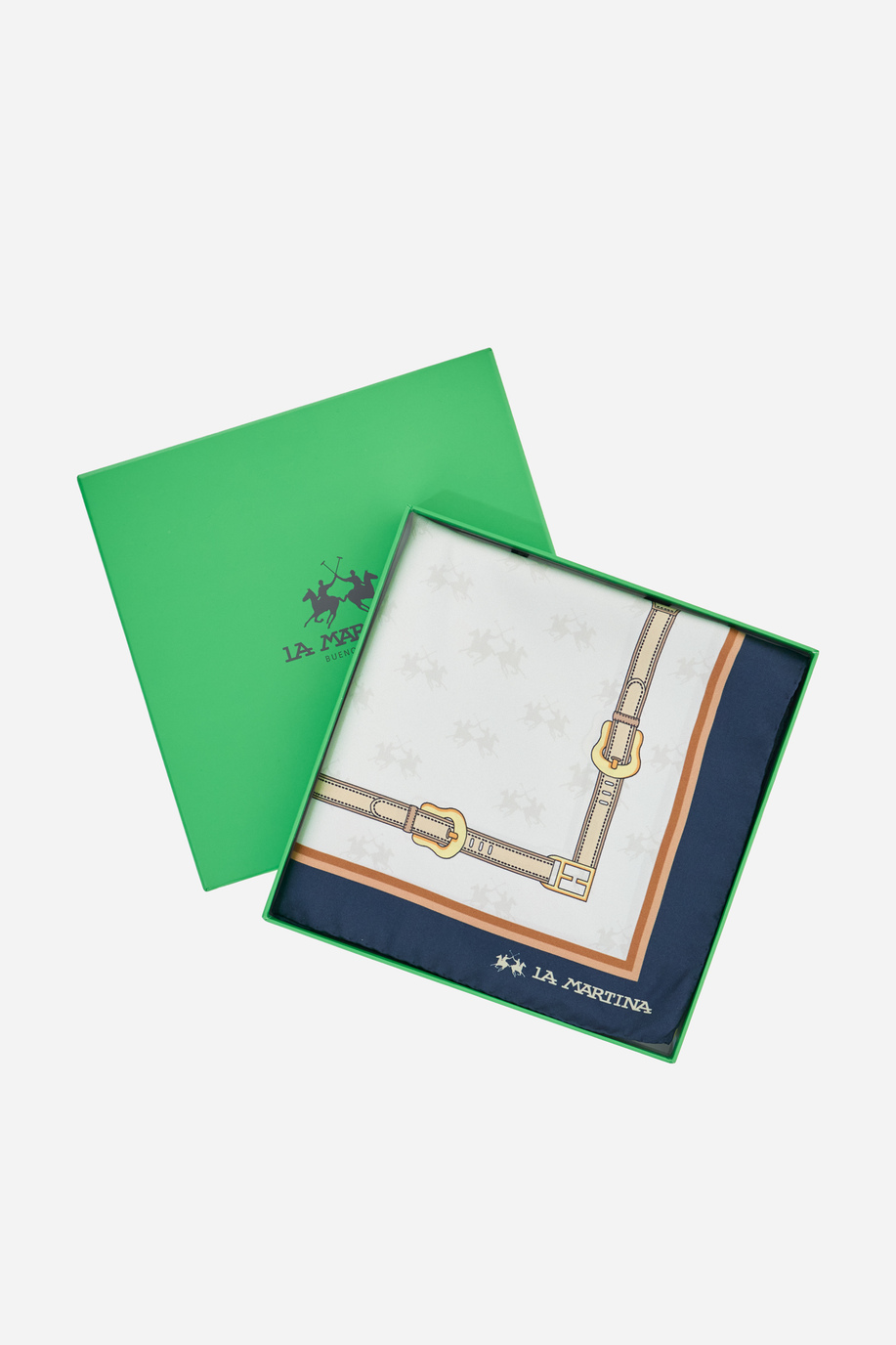 Mehrfarbiger Schal aus Seide - Accessoires | La Martina - Official Online Shop