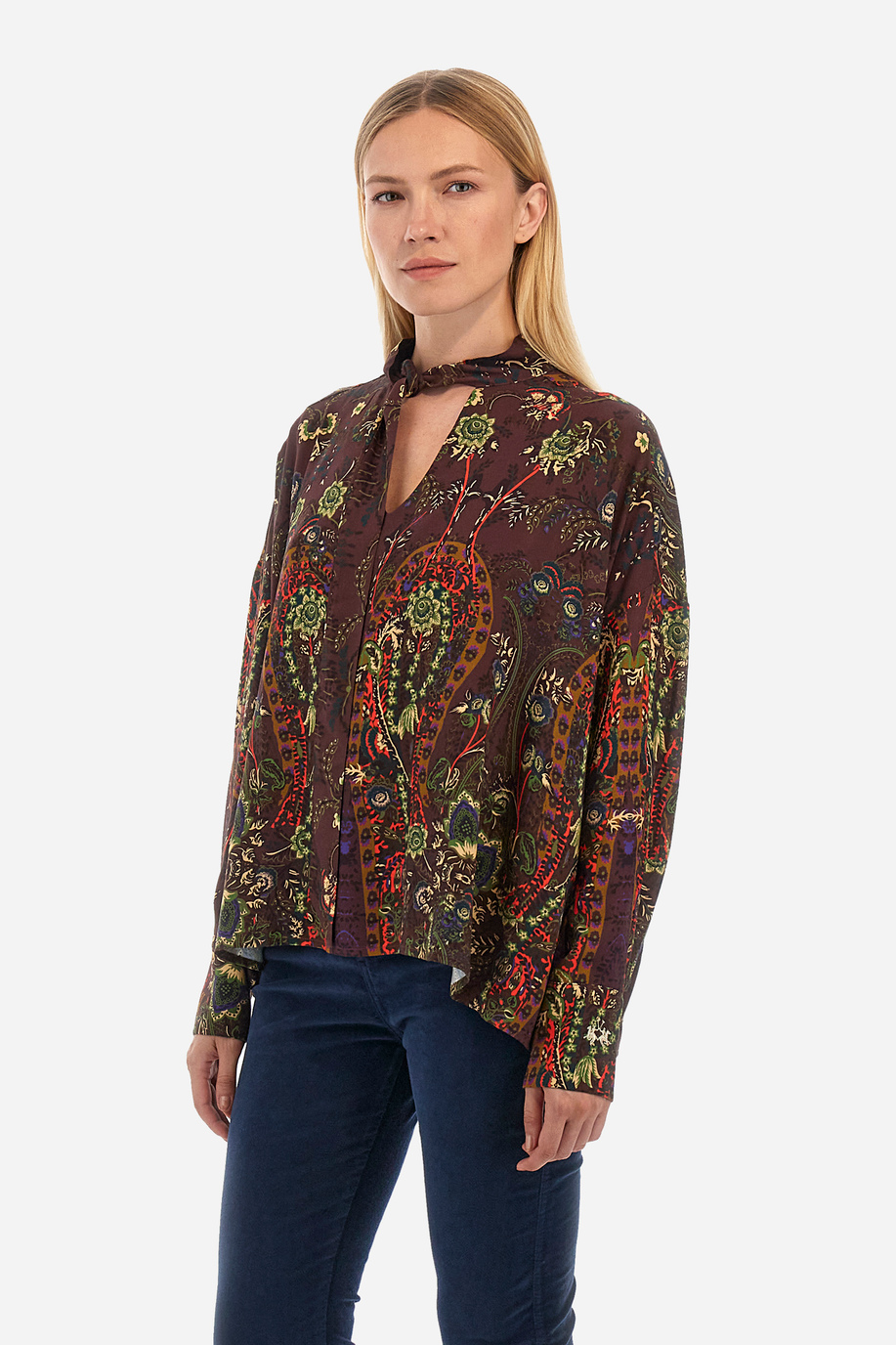 Woman printed shirt in regular fit - Waldina - Our favourites for her | La Martina - Official Online Shop