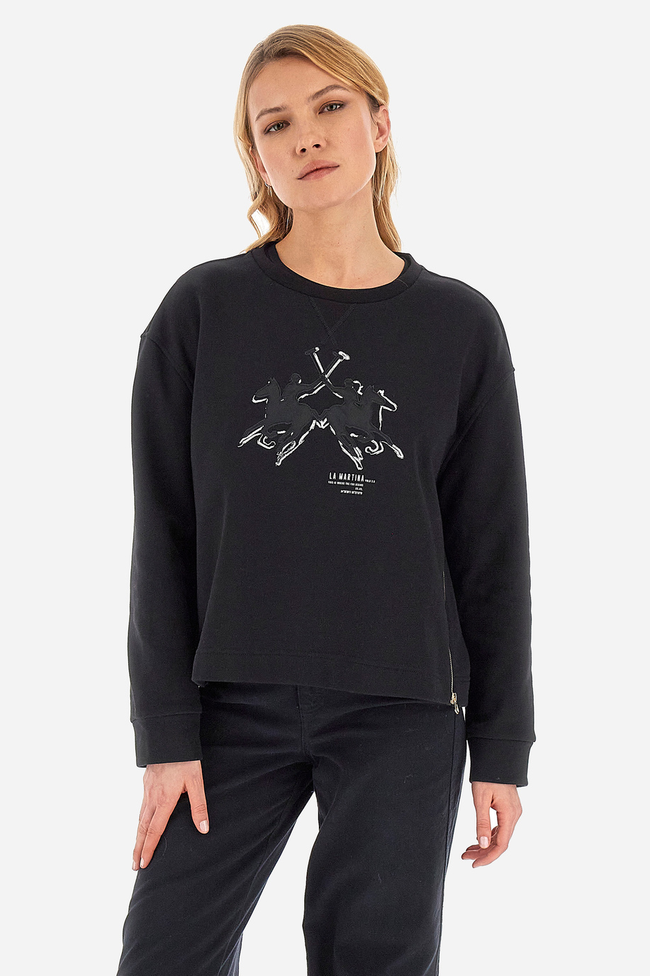 Woman sweatshirt in regular fit - Whitnie - Sweatshirts | La Martina - Official Online Shop