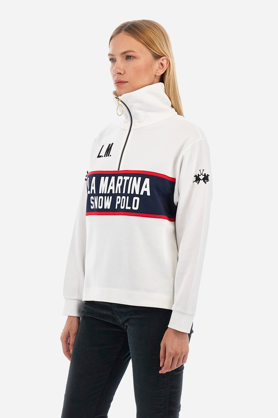 Woman sweatshirt in regular fit - Weylin - New Arrivals | La Martina - Official Online Shop