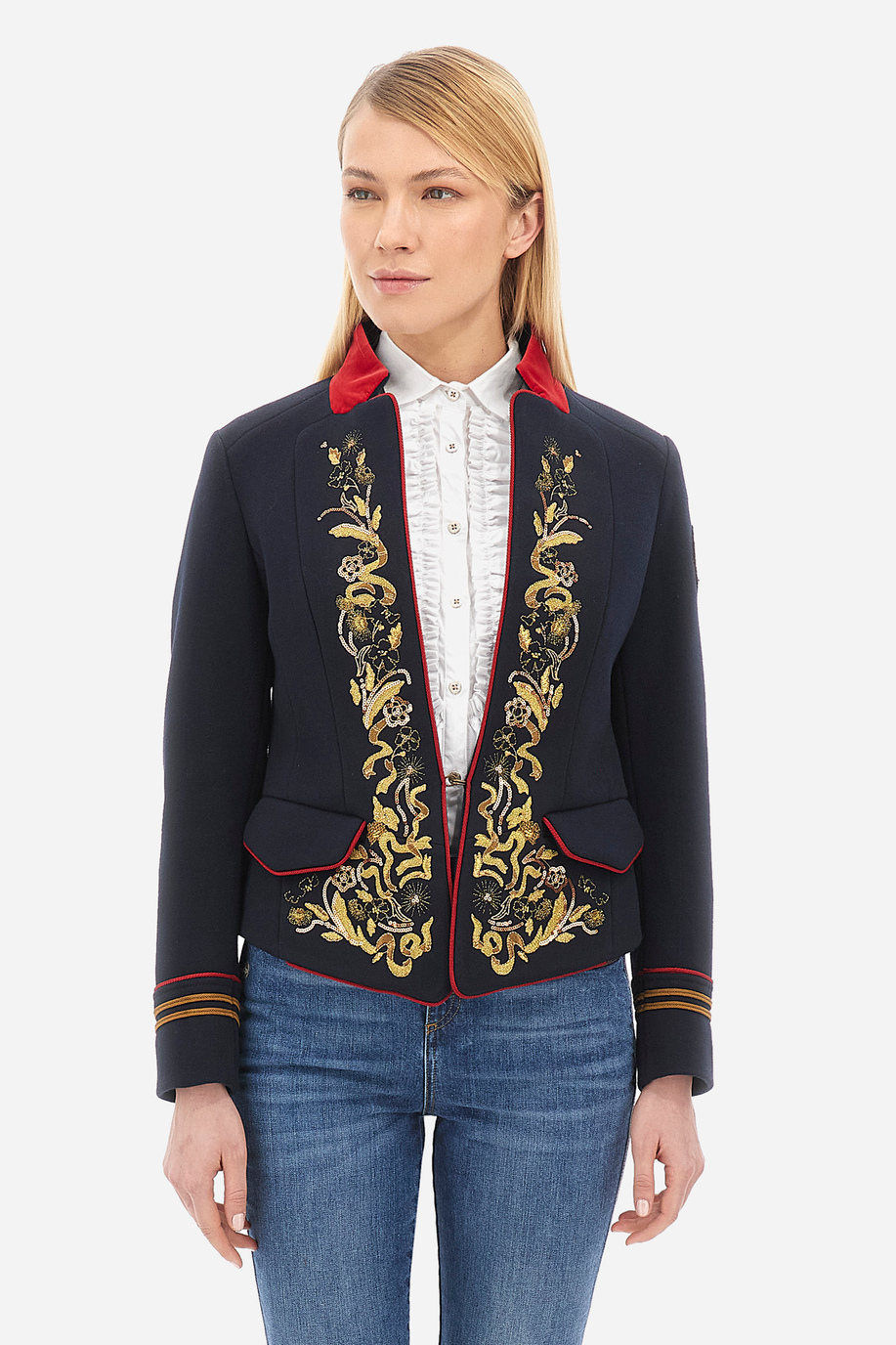 Woman jacket in regular fit - Wilhelmina - Outerwear | La Martina - Official Online Shop