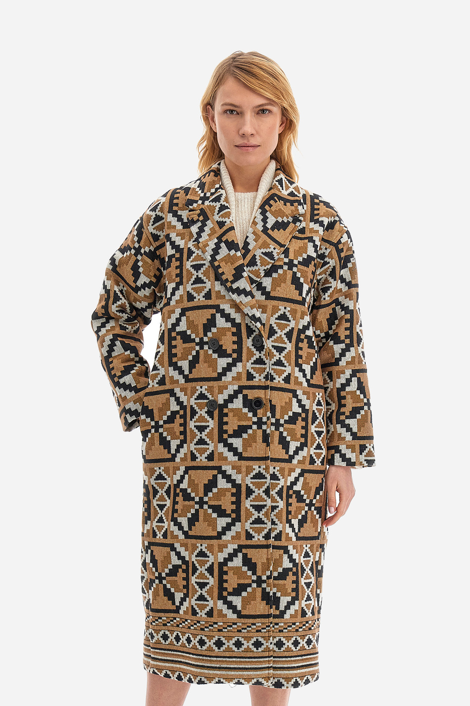 Manteau long d'extérieur pour femme coupe classique - Wednesday - Vêtements | La Martina - Official Online Shop